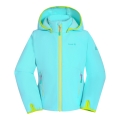 Kamik Softshell Jacket Faye (water-repellent, reflective) azure blue girls